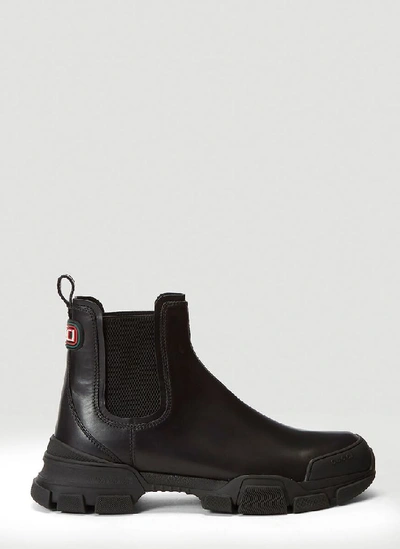 Gucci Leon Chelsea Boots In Black