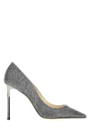 JIMMY CHOO JIMMY CHOO ROMY 100 GLITTERY PUMPS