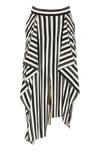 LOEWE LOEWE STRIPED ASYMMETRIC SKIRT