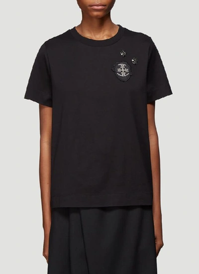 Moncler Genius Moncler X Simone Rocha Embellished T In Black