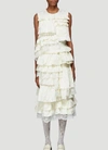 MONCLER GENIUS MONCLER X SIMONE ROCHA TIERED RUFFLED DRESS