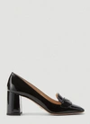 PRADA PRADA LOGO PLAQUE PUMPS