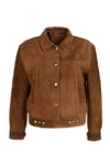 PRADA PRADA BUTTONED LEATHER JACKET