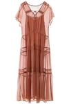 SEE BY CHLOÉ SEE BY CHLOÉ TIERED SHEER DRESS