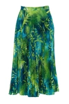 VERSACE VERSACE JUNGLE PRINTED MIDI DRESS