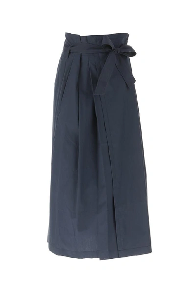 Weekend Max Mara Midi Skirt In Blue