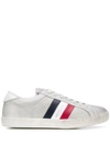 MONCLER DISTRESSED-EFFECT STRIPE DETAIL SNEAKERS