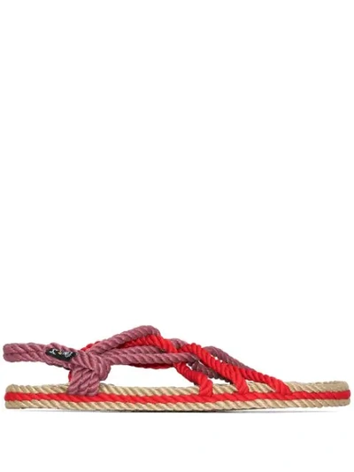 Nomadic State Of Mind Jc Rope Strap Sandals In Pink