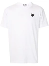 COMME DES GARÇONS PLAY EMBROIDERED LOGO T-SHIRT