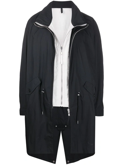 Helmut Lang Black Reversible Cotton-blend Parka