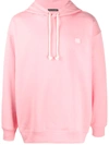 ACNE STUDIOS FACE-PATCH OVERSIZED HOODIE