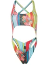 AMIR SLAMA MAIO CRISSCROSS SWIMSUIT