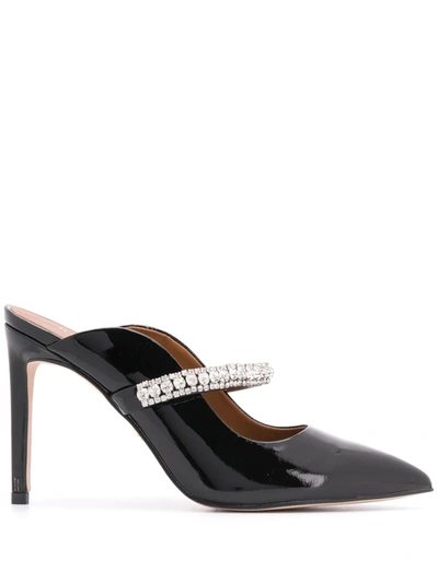 Kurt Geiger Duke Patent High Heel Mules In Black