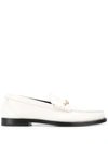 JIMMY CHOO MOCCA STAR CHAIN LOAFERS