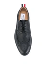 Thom Browne Longwing Leather Brogues In Black