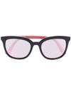 PRADA SQUARE-FRAME MIRRORED SUNGLASSES