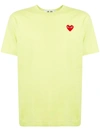 COMME DES GARÇONS PLAY LOGO EMBROIDERED CREWNECK T-SHIRT