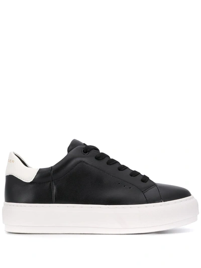 Kurt Geiger Laney Low-top Platform Trainers In Black