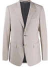 Theory Chambers Stretch-wool Blazer In Light Oyster