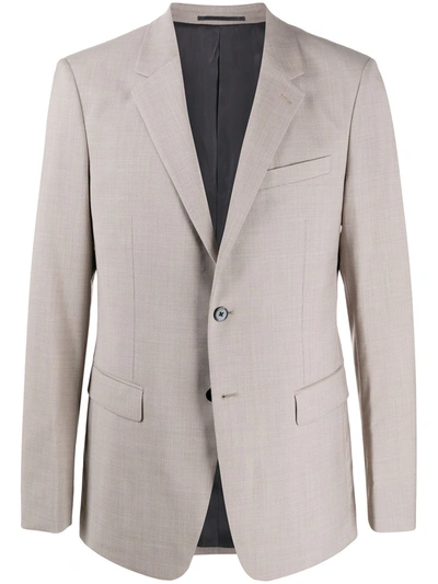 Theory Chambers Stretch-wool Blazer In Light Oyster