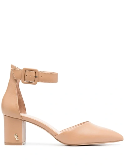 Kurt Geiger Burlington Block Heel Sandals In Neutrals