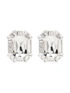 ALESSANDRA RICH SQUARE CRYSTAL CLIP EARRINGS