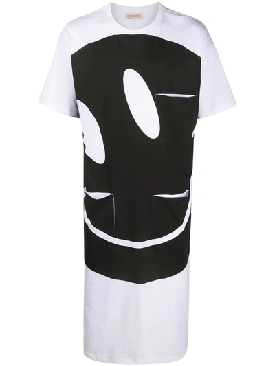 RAF SIMONS SMILEY PRINT LONG T-SHIRT