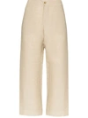 ASCENO ANTIBES CROPPED WIDE-LEG TROUSERS