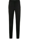 Saint Laurent Side-stripe Tailored Trousers In Black