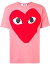 Comme Des Garçons Play Comme Des Garcons Play Logo Print T-shirt In Pink