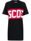 GCDS LOGO PRINT T-SHIRT DRESS