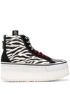 R13 PLATFORM ZEBRA PRINT trainers