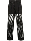 MAISON MARGIELA HOLE PUNCHED TAILORED TROUSERS