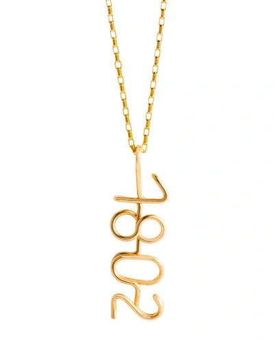 Atelier Paulin The Time Customized Necklace In Gold