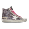 GOLDEN GOOSE GOLDEN GOOSE MULTICOLOR AND GREY GLITTER FRANCY SNEAKERS