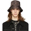 FENDI BROWN KARLIGRAPHY BUCKET HAT