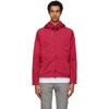 MONCLER RED HOODED JACKET