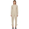 ISABEL MARANT ISABEL MARANT OFF-WHITE SILK TACAIA JUMPSUIT