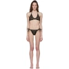 FENDI FENDI BROWN FOREVER FENDI STRIPE BIKINI