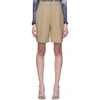 VICTORIA VICTORIA BECKHAM VICTORIA VICTORIA BECKHAM BEIGE TAILORED SHORTS