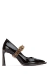 FENDI FENDI FF LOGO DETAIL BUCKLE STRAP DÉCOLLETÉ PUMPS