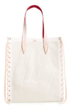 CHRISTIAN LOUBOUTIN SMALL CABALACE CANVAS & LEATHER TOTE,1205026
