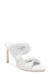 Bottega Veneta The Curve Padded Intrecciato Leather Mules In White