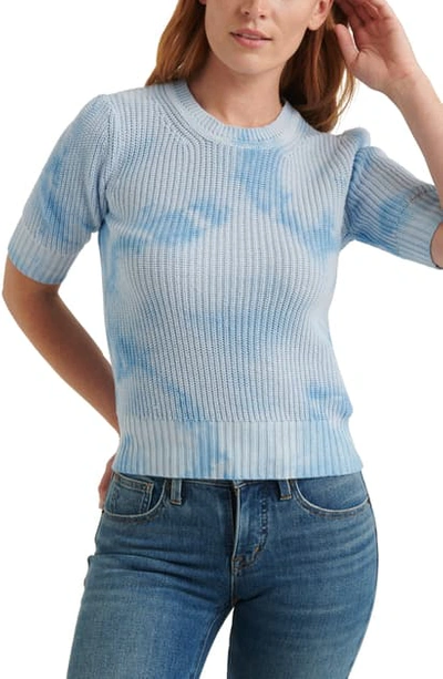 Lucky Brand Tie-dyed Half-sleeve Sweater In Blue Multi