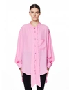BALENCIAGA Pink Logo Shirt,520497/TFO02/5630
