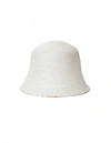 Y'S WHITE TOQUILLA HAT,YN-H41-044-1/WHT