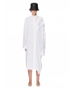 YOHJI YAMAMOTO WHITE SHIRT DRESS,NN-B58-201-1/WHT