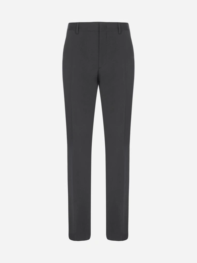 Fendi Pantaloni Sartoriali In Twill Di Lana