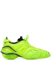 Balenciaga Tyrex Mesh-detailed Rubber Sneakers In Yellow