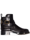 CHLOÉ BUCKLED ANKLE BOOTS